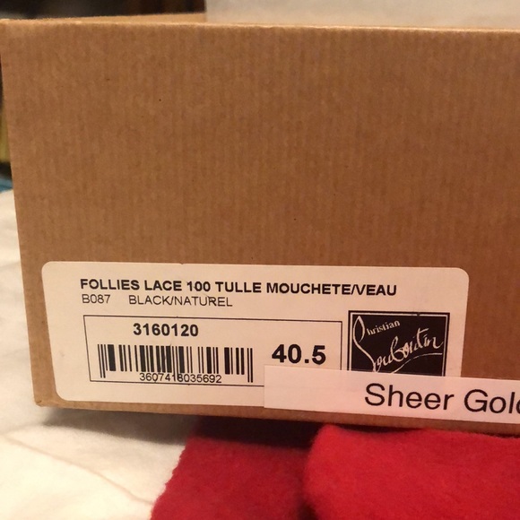 Christian Louboutin black and natural heels - Picture 4 of 8